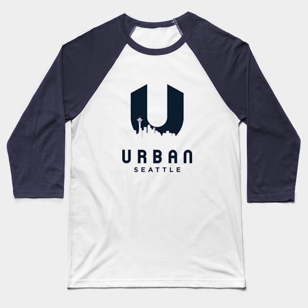 Urban Seattle Baseball T-Shirt by atbgraphics